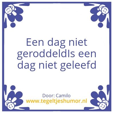 Tegeltje: Roddelen