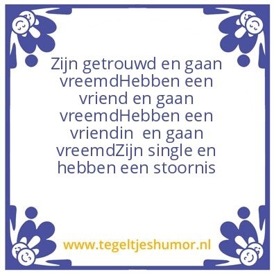 Tegeltje: Keuze uit vrouwen tegenwoordig