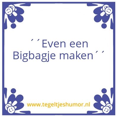 Tegeltje: .