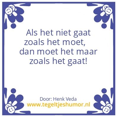 Tegeltje: Geef nooit op.
