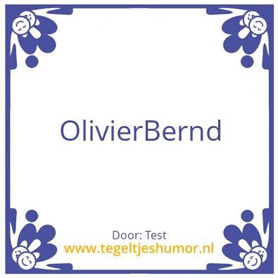 Tegeltje: Test