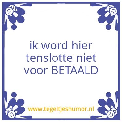 Tegeltje: geld