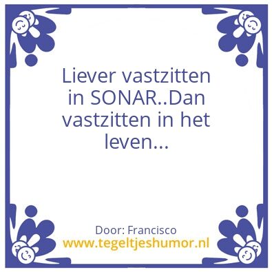 Tegeltje: Vast zitten