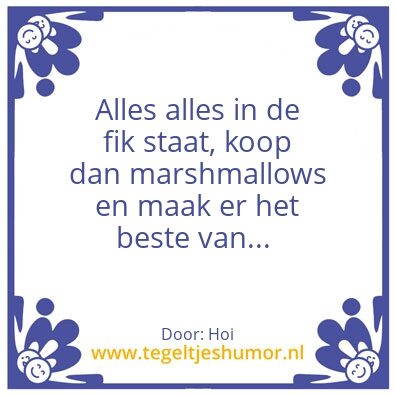 Tegeltje: Hoi