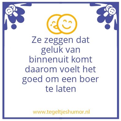 Tegeltje: geluk