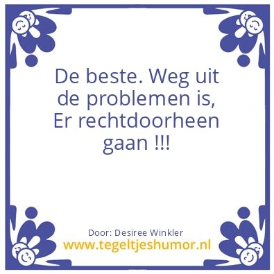 Tegeltje: Gezegde