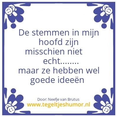 Tegeltje: Stemmen