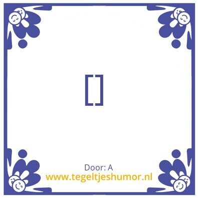 Tegeltje: A