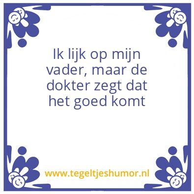 Tegeltje: Vader