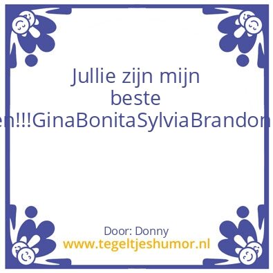 Tegeltje: Beste vrienden ooit!