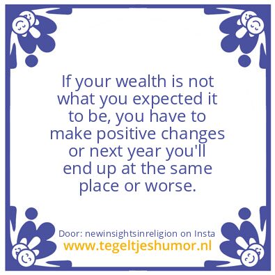 Tegeltje: Some people …