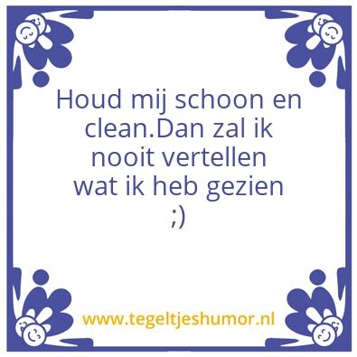 Tegeltje: Zitten Blijvenm