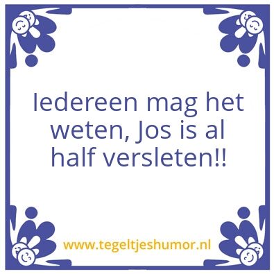 Tegeltje: versleten