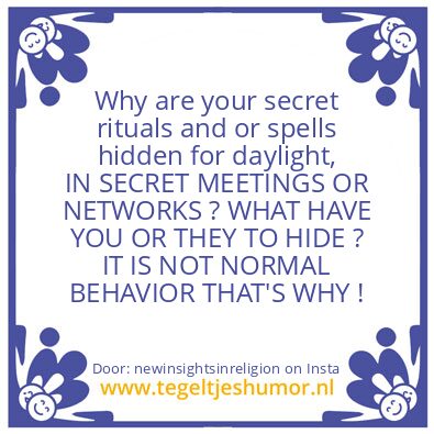 Tegeltje: MANY PEOPLE ARE BRAINWASHED