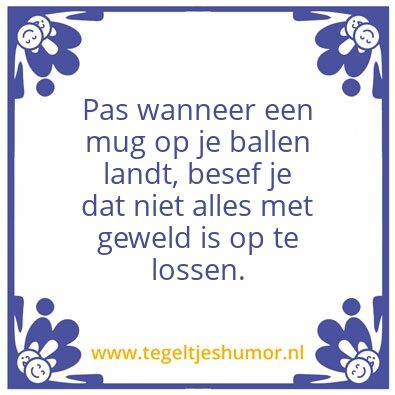 Tegeltje: Mug