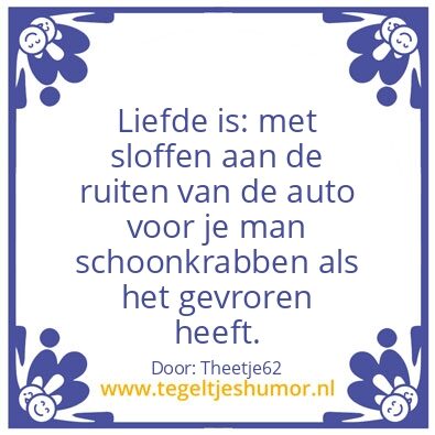 Tegeltje: Liefde