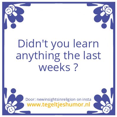 Tegeltje: cause and effec