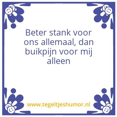 Tegeltje: Schijten