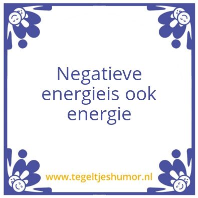 Tegeltje: Energie