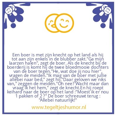 Tegeltje: Boer