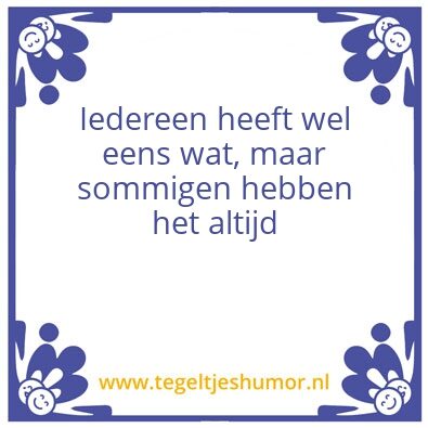 Tegeltje: Iedereen