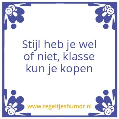 Tegeltje: Goed milieu