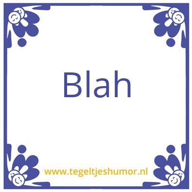Tegeltje: X