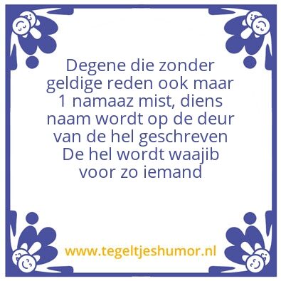 Tegeltje: Gezegde