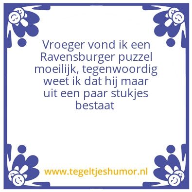 Tegeltje: Tegenwoordig