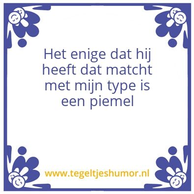 Tegeltje: .