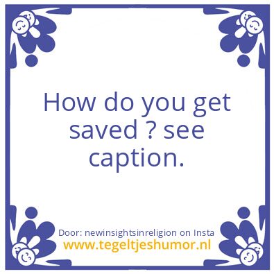 Tegeltje: New Insights In Religion.