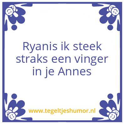 Tegeltje: .