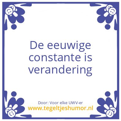 Tegeltje: Doe er je voordeel mee