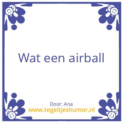 Tegeltje: Door Ana Cools