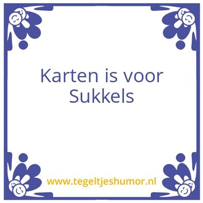 Tegeltje: Karten