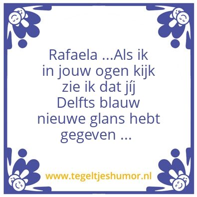 Tegeltje: Rafaela