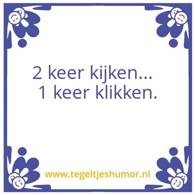 Tegeltje: Klikken