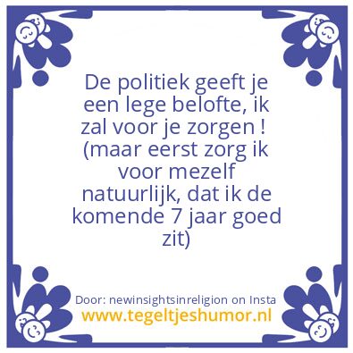 Tegeltje: Een kinderhand is gauw gevuld.