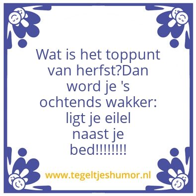 Tegeltje: Een