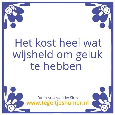 Tegeltje: Wijsheid