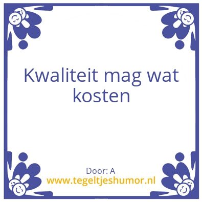Tegeltje: A