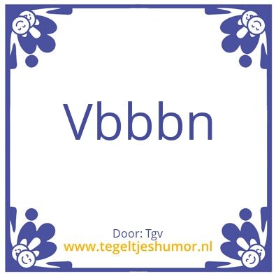 Tegeltje: Hhj