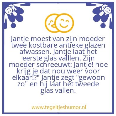 Tegeltje: Glazen