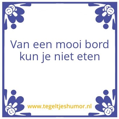 Tegeltje: X