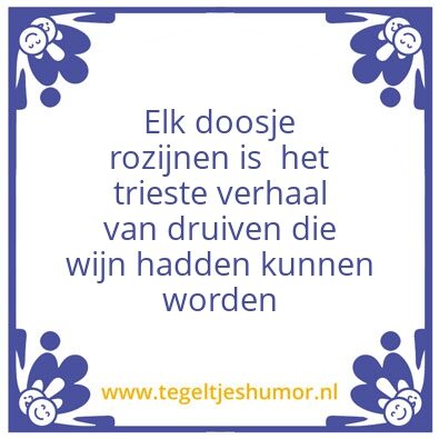 Tegeltje: Wijn