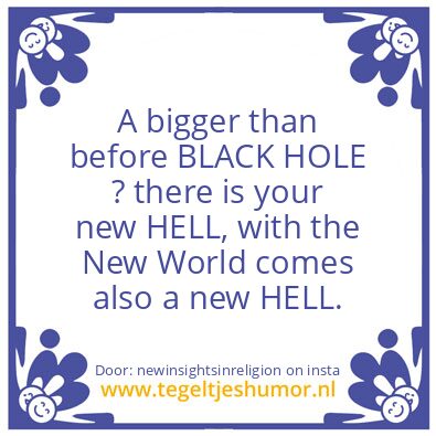 Tegeltje: The New World.