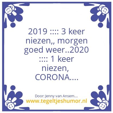Tegeltje: HUMOR MET EEN KNIPOOG….