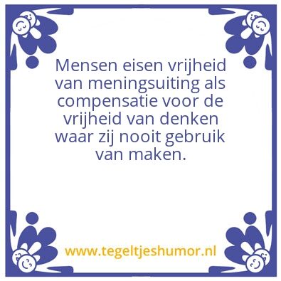 Tegeltje: Het volk
