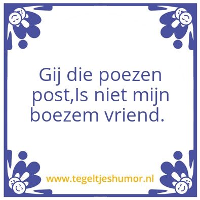 Tegeltje: Boezem