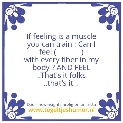 Tegeltje: FEEL.